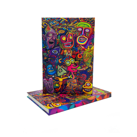 Trippy Ecstasy A5 Hardcover Notebook